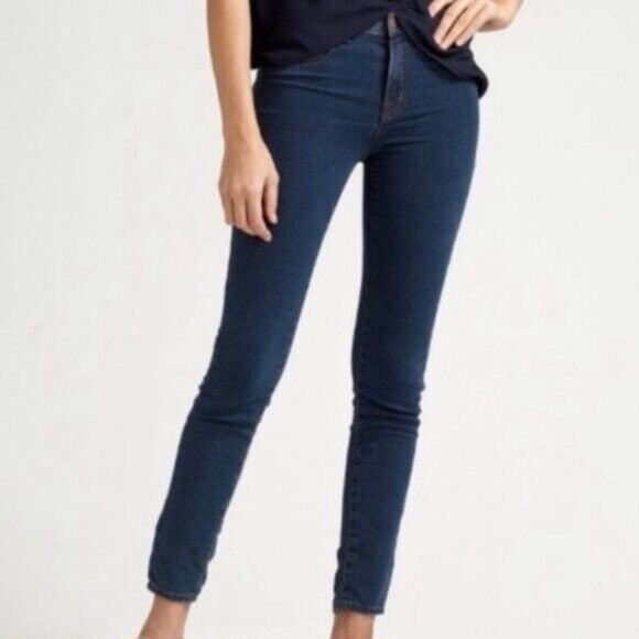J Brand Size 25 Skinny Jeans Stretch Denim Medium Wash Sable Blue - Picture 2 of 9